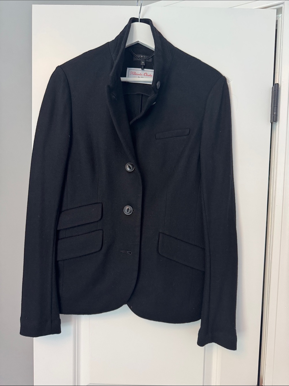 rag & bone Black Slade Button-Front Blazer